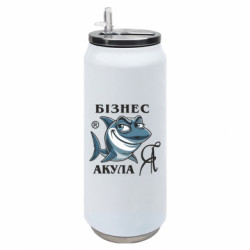 Термобанка 500ml Я бизнес акула - FATLINE Термобанка 500ml Я бизнес акула