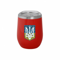 Термочашка негерметичная Soho Герб Украины с вышивкой - FATLINE Термочашка негерметичная Soho Герб Украины с вышивкой