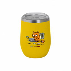 Термочашка негерметичная Soho Кот - сисадмин - FATLINE Термочашка негерметичная Soho Кот - сисадмин