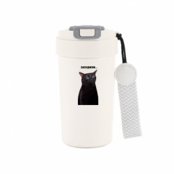 Термокружка Bruno Мемный кот "Осуждаю"