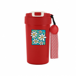 Термокружка Bruno Ромашки на голубом - FATLINE Термокружка Bruno Ромашки на голубом