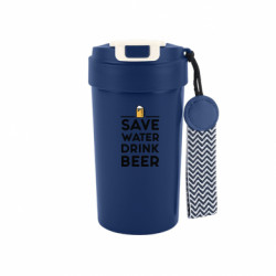 Термокружка Bruno Save water Drink beer - FATLINE Термокружка Bruno Save water Drink beer