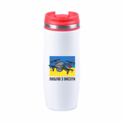 Термокружка негерметичная Davos дрон патриот - FATLINE Термокружка негерметичная Davos дрон патриот