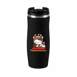 Термокружка негерметична Davos Кітті на санчатах - FATLINE Термокружка негерметична Davos Кітті на санчатах