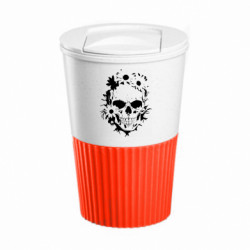 Термокружка негерметичная Eco Salta Череп і цветки - FATLINE Термокружка негерметичная Eco Salta Череп і цветки
