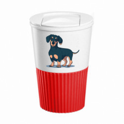 Термокружка негерметичная Eco Salta Cute dachshund - FATLINE Термокружка негерметичная Eco Salta Cute dachshund