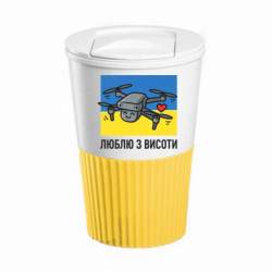 Термокружка негерметичная Eco Salta дрон патриот - FATLINE Термокружка негерметичная Eco Salta дрон патриот