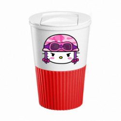 Термокружка негерметичная Eco Salta Kitty-вояка - FATLINE Термокружка негерметичная Eco Salta Kitty-вояка