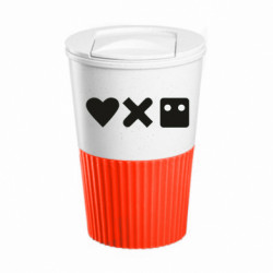 Термокружка негерметичная Eco Salta Love and robots - FATLINE Термокружка негерметичная Eco Salta Love and robots