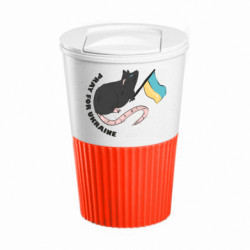 Термокружка негерметичная Eco Salta Крыса Pray For Ukraine - FATLINE Термокружка негерметичная Eco Salta Крыса Pray For Ukraine