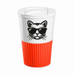 Термокружка негерметичная Eco Salta Сat in sunglasses - FATLINE Термокружка негерметичная Eco Salta Сat in sunglasses