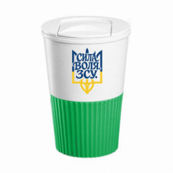 Термокружка негерметичная Eco Salta Сила Воля ЗСУ - FATLINE Термокружка негерметичная Eco Salta Сила Воля ЗСУ