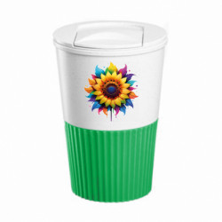 Термокружка негерметичная Eco Salta Подсолнух и радужные лепестки - FATLINE Термокружка негерметичная Eco Salta Подсолнух и радужные лепестки