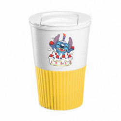 Термокружка негерметичная Eco Salta Стич с праздничным тортом - FATLINE Термокружка негерметичная Eco Salta Стич с праздничным тортом