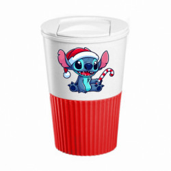 Термокружка негерметичная Eco Salta Stitch Santa - FATLINE Термокружка негерметичная Eco Salta Stitch Santa