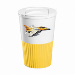 Термокружка негерметична Eco Salta Винищувач ф-16 - FATLINE Термокружка негерметична Eco Salta Винищувач ф-16