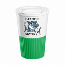 Термокружка негерметичная Eco Salta Я бизнес акула - FATLINE Термокружка негерметичная Eco Salta Я бизнес акула