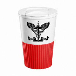 Термокружка негерметичная Eco Salta Всегда первые- эмблема ДШВ - FATLINE Термокружка негерметичная Eco Salta Всегда первые- эмблема ДШВ