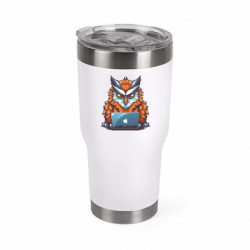 Термокружка негерметичная Mono Сова за макбуком - FATLINE Термокружка негерметичная Mono Сова за макбуком