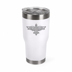 Термокружка негерметичная Mono Ворон Одина кельтський стиль символ викингов - FATLINE Термокружка негерметичная Mono Ворон Одина кельтський стиль символ викингов