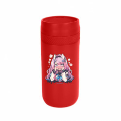 Термокружка Stay Ahegao senpai рожеве волосся - FATLINE Термокружка Stay Ahegao senpai рожеве волосся