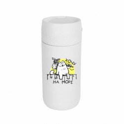 Термокружка Stay Кіт Саймона, хочу на море - FATLINE Термокружка Stay Кіт Саймона, хочу на море