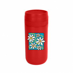 Термокружка Stay Ромашки на голубом - FATLINE Термокружка Stay Ромашки на голубом