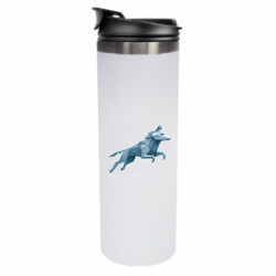 Термокружка Волк полигональный