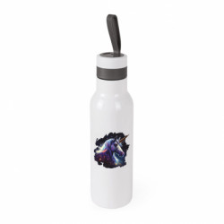 Термобутылка Bloom2 синий космический единорог - FATLINE Термобутылка Bloom2 синий космический единорог