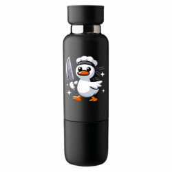 Термобутылка Viano Белая утка с ножом - FATLINE Термобутылка Viano Белая утка с ножом