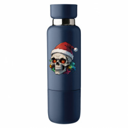 Термобутылка Viano Череп в шапочке Санты - FATLINE Термобутылка Viano Череп в шапочке Санты