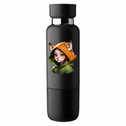 Термобутылка Viano Девочка-лисичка в капюшоне с ушками - FATLINE Термобутылка Viano Девочка-лисичка в капюшоне с ушками