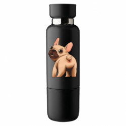 Термобутылка Viano Французький бульдог попка - FATLINE Термобутылка Viano Французький бульдог попка