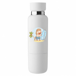 Термобутылка Viano Лошадка на отдыхе с серфингом - FATLINE Термобутылка Viano Лошадка на отдыхе с серфингом