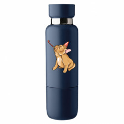 Термобутылка Viano новогодний бульдог с дудочкой - FATLINE Термобутылка Viano новогодний бульдог с дудочкой