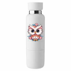 Термобутылка Viano Сова и цветки - FATLINE Термобутылка Viano Сова и цветки