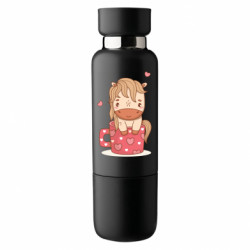 Термобутылка Viano Влюбленная лошадка в чашке - FATLINE Термобутылка Viano Влюбленная лошадка в чашке