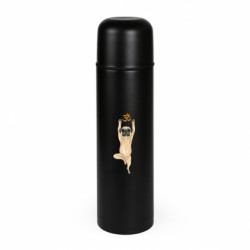 Термос Camp йога мопс в позе дерева - FATLINE Термос Camp йога мопс в позе дерева