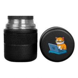 Термос для еды кот программист патриот - FATLINE Термос для еды кот программист патриот