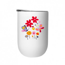 Термостакан Flowers and Butterflies - FATLINE Термостакан Flowers and Butterflies