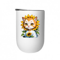 Термостакан кот подсолнух - FATLINE Термостакан кот подсолнух