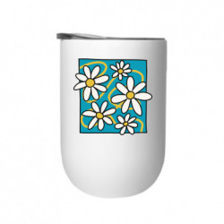 Термостакан Ромашки на голубом - FATLINE Термостакан Ромашки на голубом