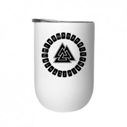 Термостакан Scandinavian Runes And Walknut - FATLINE Термостакан Scandinavian Runes And Walknut