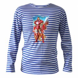 Тельняшка с длинным рукавом Avengers iron man drawing - FATLINE Тельняшка с длинным рукавом Avengers iron man drawing