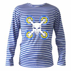 Тельняшка с длинным рукавом Drone&skull - FATLINE Тельняшка с длинным рукавом Drone&skull