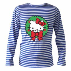 Тельняшка с длинным рукавом Hello Kitty Merry Christmas - FATLINE Тельняшка с длинным рукавом Hello Kitty Merry Christmas