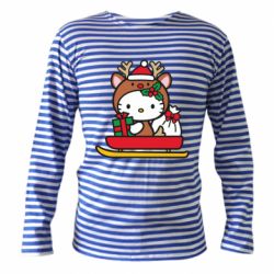 Тельняшка с длинным рукавом Китти на санках - FATLINE Тельняшка с длинным рукавом Китти на санках