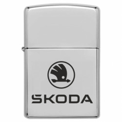 Зажигалка бензиновая Skoda new logo - FATLINE Зажигалка бензиновая Skoda new logo