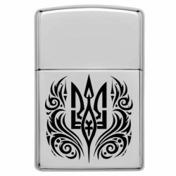 Запальничка газова у стилі Zippo Тризуб України у кельтському стилі