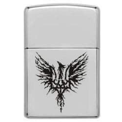 Зажигалка газовая в стиле Zippo Украинский герб тризуб феникс - FATLINE Зажигалка газовая в стиле Zippo Украинский герб тризуб феникс